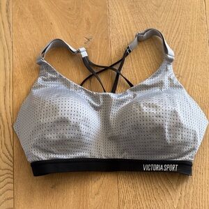 Gray Victoria Secret Sport Perforated Sports Bra 34DD